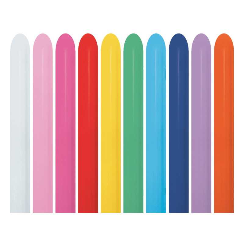 Ballons à sculpter 260 assortiment fashion (Fashion 000) – 100 Pcs