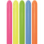 Ballons à sculpter 260 assortiment néon (Neon 200) – 100 Pcs