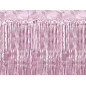 Rideau à franges - rose