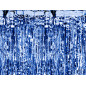 Fringed curtain - royal blue
