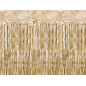 Fringed curtain - matte gold