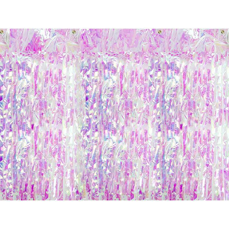 Fringed curtain - iridescent