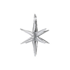 Ballon Étoile 3D Argent 27inch (70cm)   Sempertex France