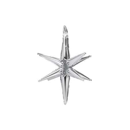 Ballon Étoile 3D Argent 27inch (70cm)   Sempertex France