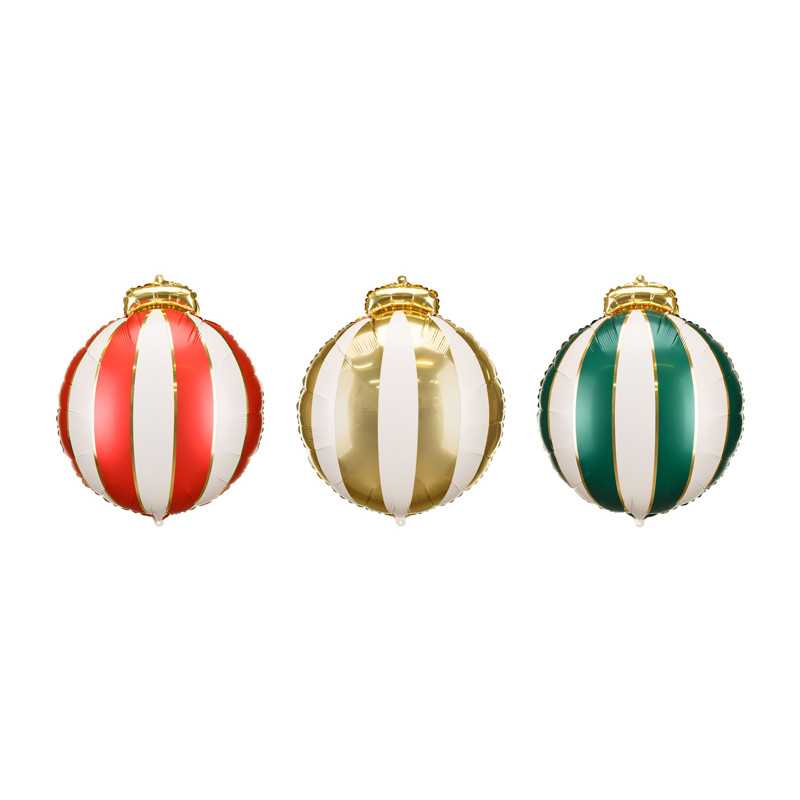 Ballons Boules de Noël 18" (45cm) - 3 Pcs
