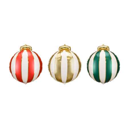 Ballons Boules de Noël 18 pouces (45cm) - 3 Pcs - Sempertex France