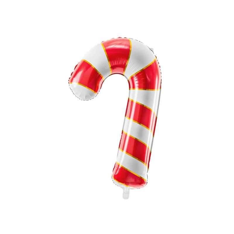 Ballon Sucre d'Orge Rouge et Blanc 31" (80cm)