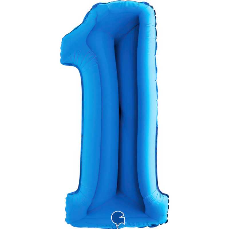 Chiffre 40" (90cm) - 1 - Bleu
