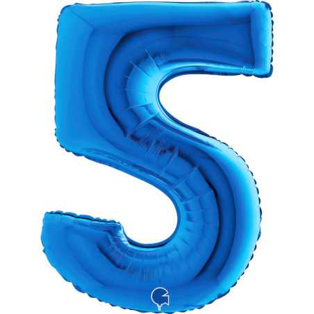 Chiffre 40inch (90cm) - 5 - Bleu- Sempertex France