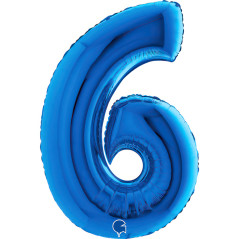 Chiffre 40inch (90cm) - 6 - Bleu- Sempertex France