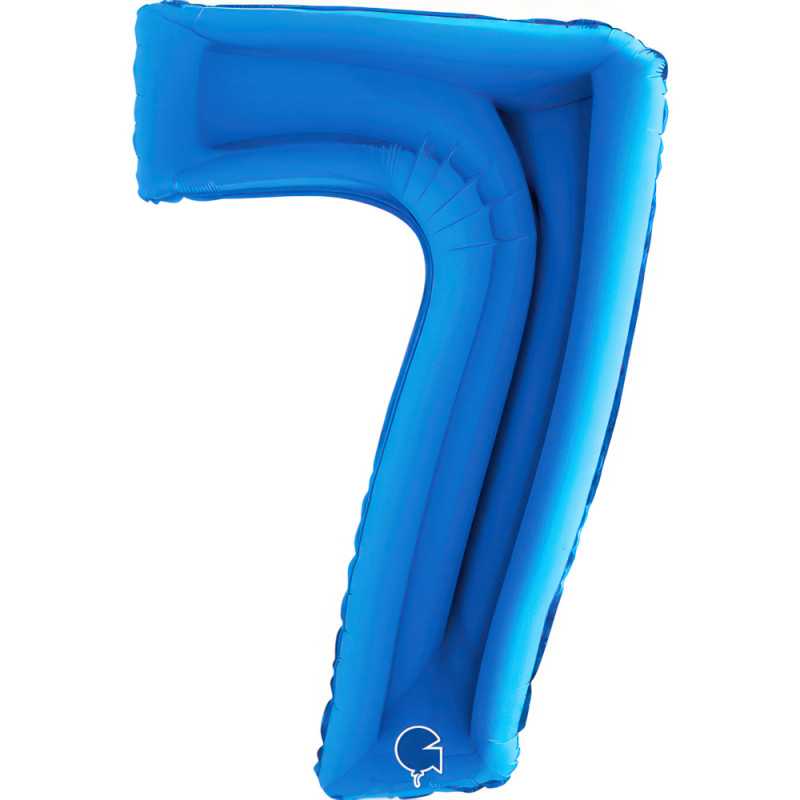 Chiffre 40" (90cm) - 7 - Bleu