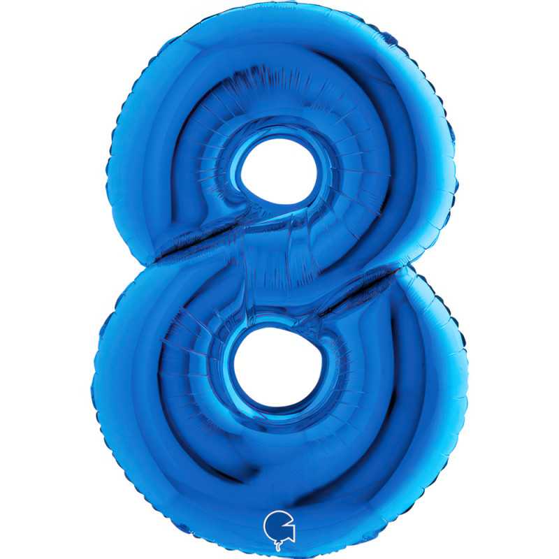Chiffre 40" (90cm) - 8 - Bleu