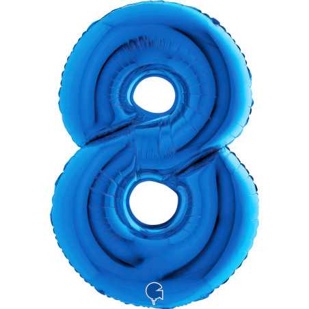 Chiffre 40inch (90cm) - 8 - Bleu- Sempertex France