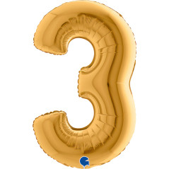 Chiffre 40inch (90cm) - 3 - Doré - Sempertex France