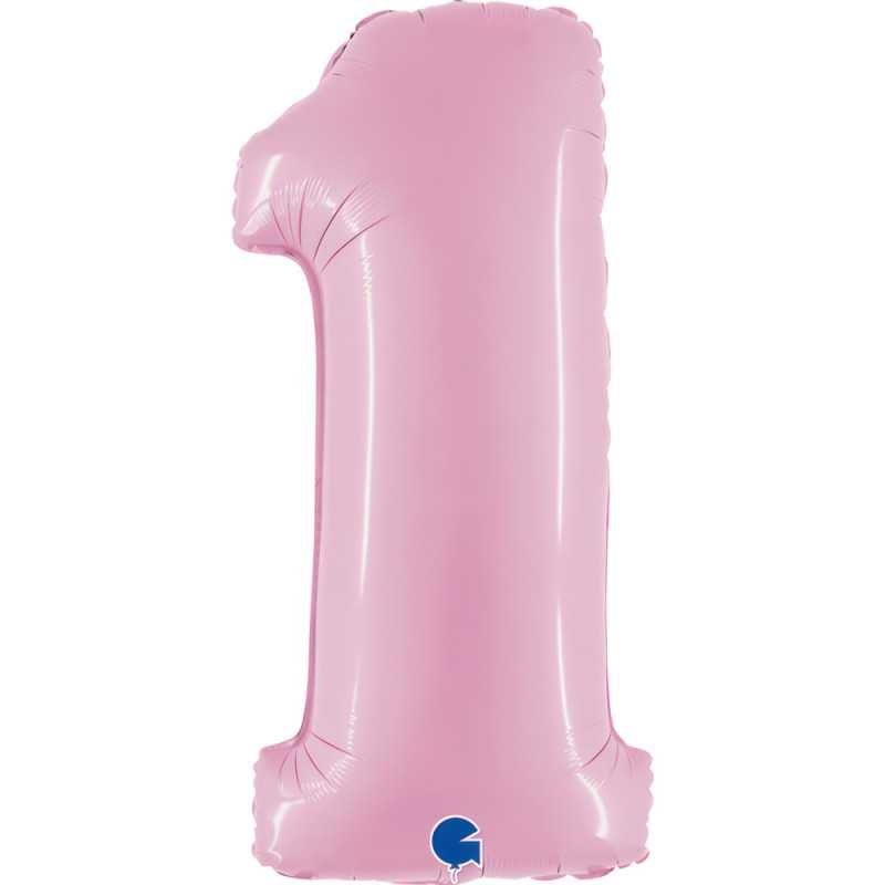 Chiffre 40" (90cm) - 1 - Rose Pastel