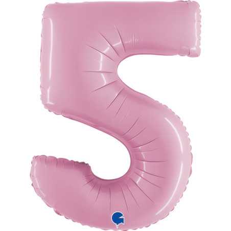 Chiffre 40inch (90cm) - 5 - Rose Pastel- Sempertex France