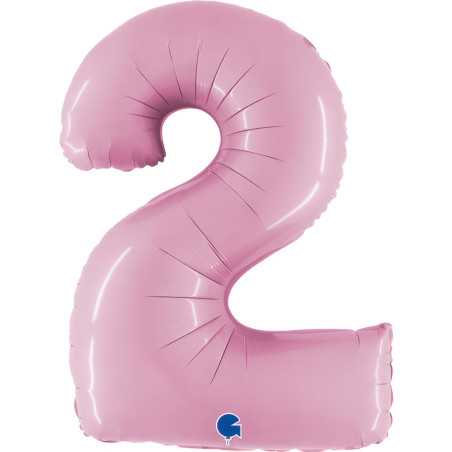 Chiffre 40inch (90cm) - 2 - Rose Pastel- Sempertex France