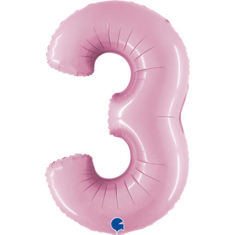 Number 40" (90cm) - 3 - Pastel Pink