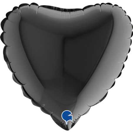 Ballon cœur 09inch (22cm) - Black - Sempertex France