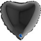 Ballon cœur 09" (22cm) - Black - 10 Pcs