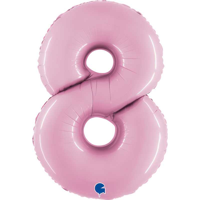 Chiffre 40" (90cm) - 8 - Rose Pastel