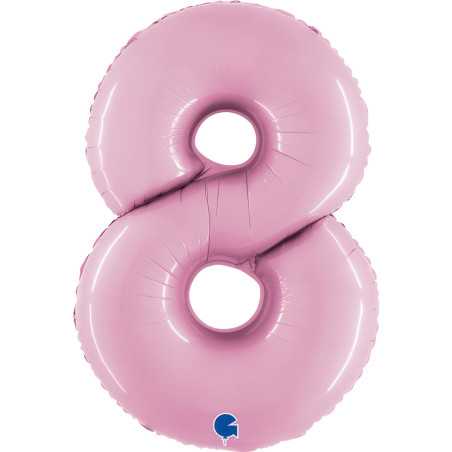 Chiffre 40inch (90cm) - 8 - Rose Pastel- Sempertex France