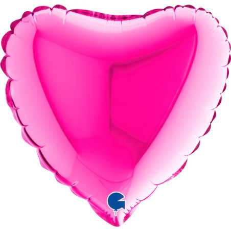 Ballon cœur 09inch (22cm) - Magenta - Sempertex France