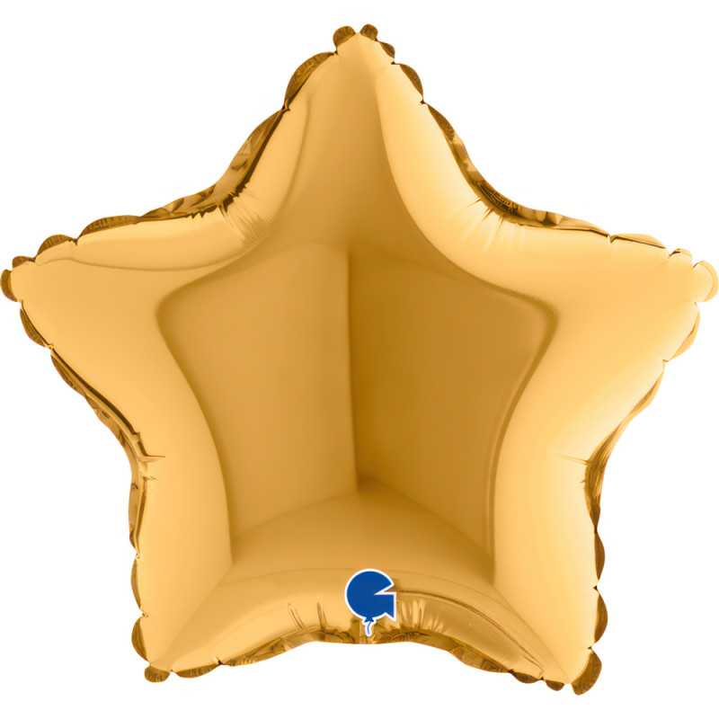 Star Balloon 09" (22cm) - Gold - 10 Pcs Star Balloon 09" (22cm) - Gold - 10 Pcs
