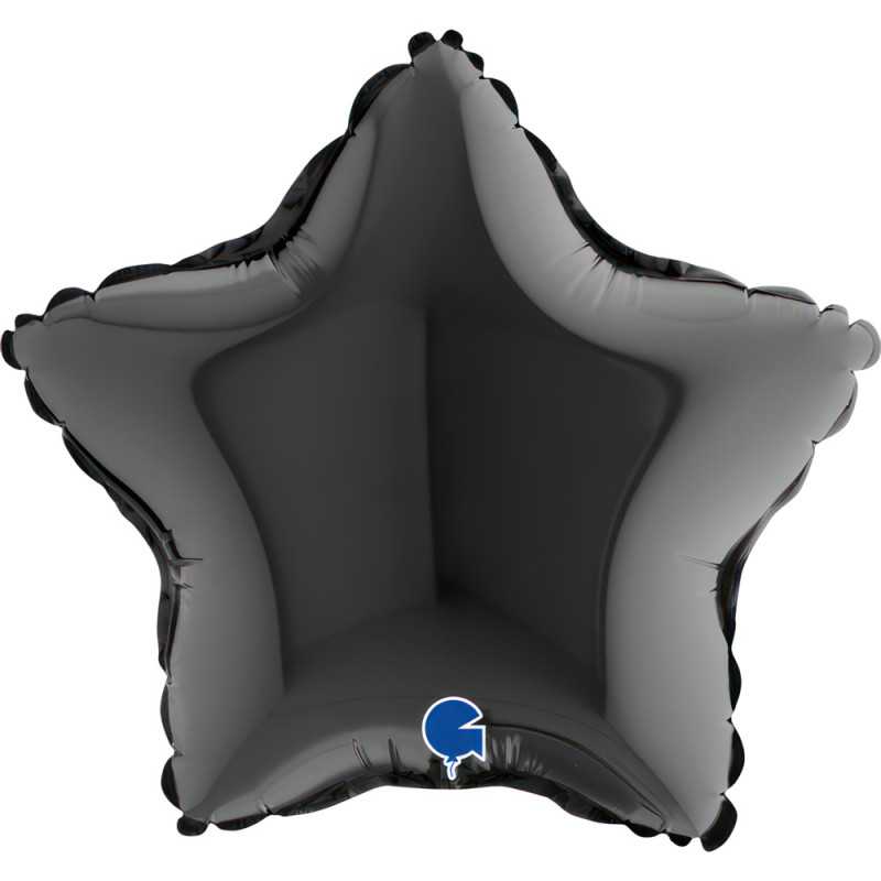 Ballon étoile 09" (22cm) - Black - 10 Pcs