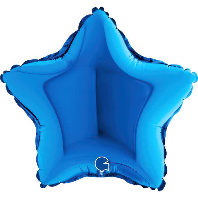 Ballon étoile 09" (22cm) - Blue - 10 Pcs
