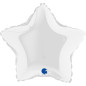 Star Balloon 09" (22cm) - White - 10 Pcs