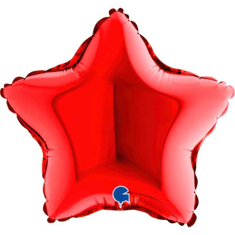 Star Balloon 09" (22cm) - Red - 10 Pcs