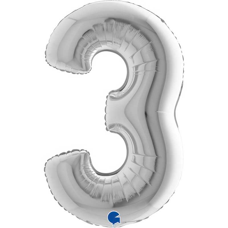 Number 40" (90cm) - 3 - Silver