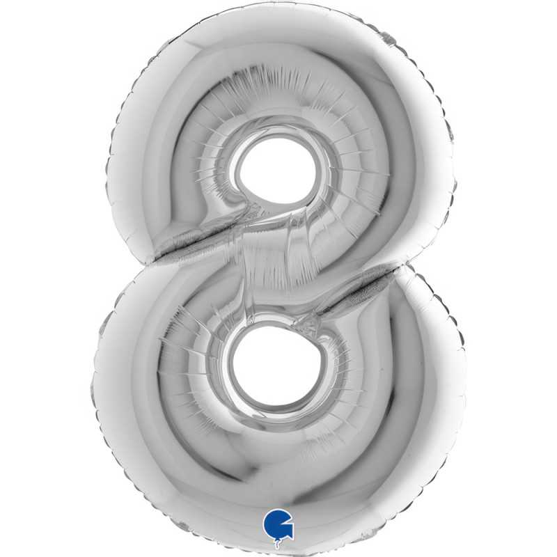 Number 40" (90cm) - 8 - Silver