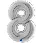 Chiffre 40" (90cm) - 8 - Argent