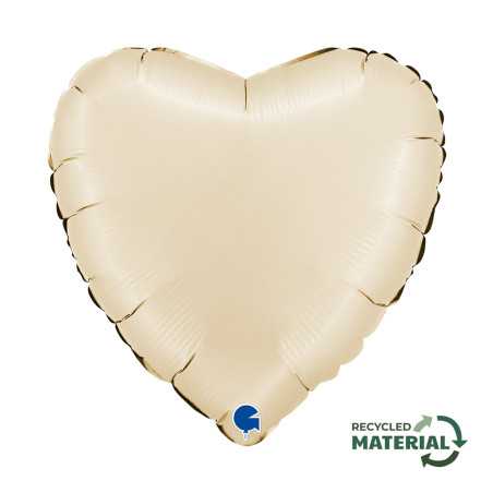 Ballon cœur 18inch (45cm) - Satin Cream - Sempertex France