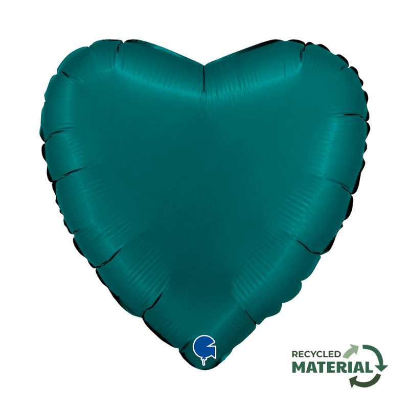 Heart balloon 18" (45cm) - Satin Emerald Green Heart balloon 18" (45cm) - Satin Emerald Green