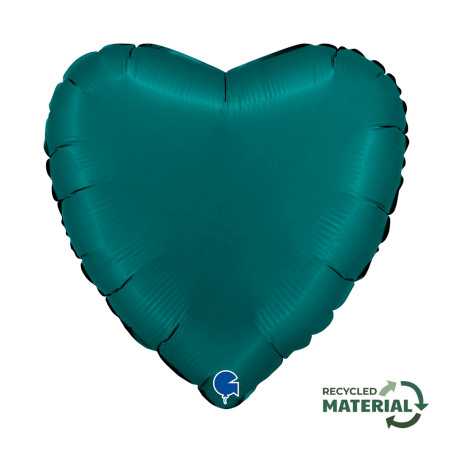 Ballon cœur 18inch (45cm) - Satin Emerald Green - Sempertex France