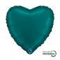 Ballon cœur 18" (45cm) - Satin Emerald Green