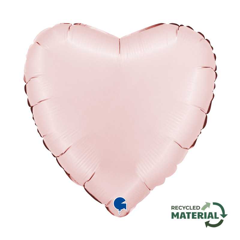 Heart balloon 18" (45cm) - Satin Pastel Pink Heart balloon 18" (45cm) - Satin Pastel Pink