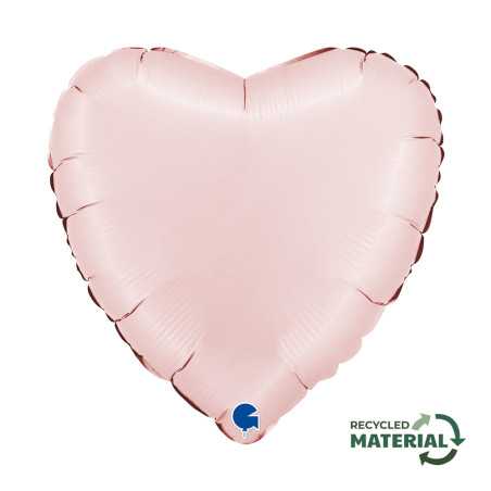 Ballon cœur 18inch (45cm) - Satin Pastel Pink - Sempertex France