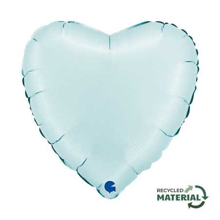 Ballon cœur 18inch (45cm) - Satin Pastel Blue - Sempertex France