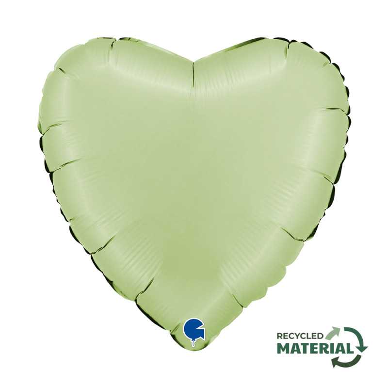 Heart balloon 18" (45cm) - Satin Olive Green Heart balloon 18" (45cm) - Satin Olive Green