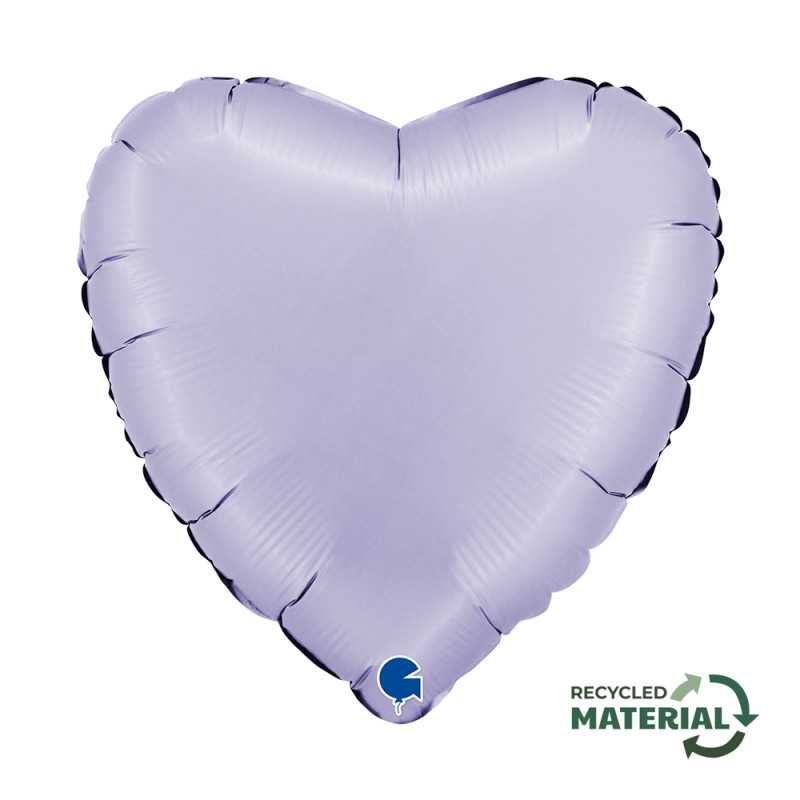 Ballon cœur 18" (45cm) - Satin Lilac