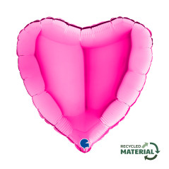 Ballon cœur 18inch (45cm) - Magenta - Sempertex France