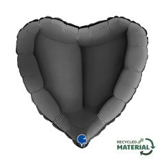 Ballon cœur 18inch (45cm) - Black - Sempertex France