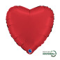 Heart balloon 18" (45cm) - Satin Rubin Red