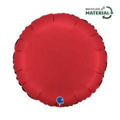 Ballon rond 18inch (45cm) - Satin Rubin Red - Sempertex France