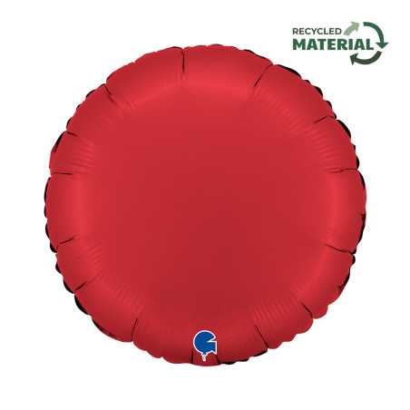 Ballon rond 18inch (45cm) - Satin Rubin Red - Sempertex France