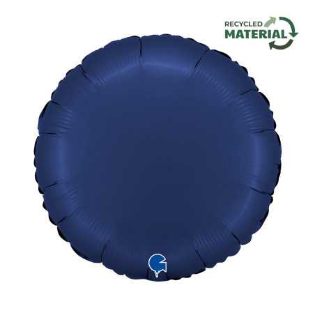 Ballon rond 18inch (45cm) - Satin Blue Navy - Sempertex France